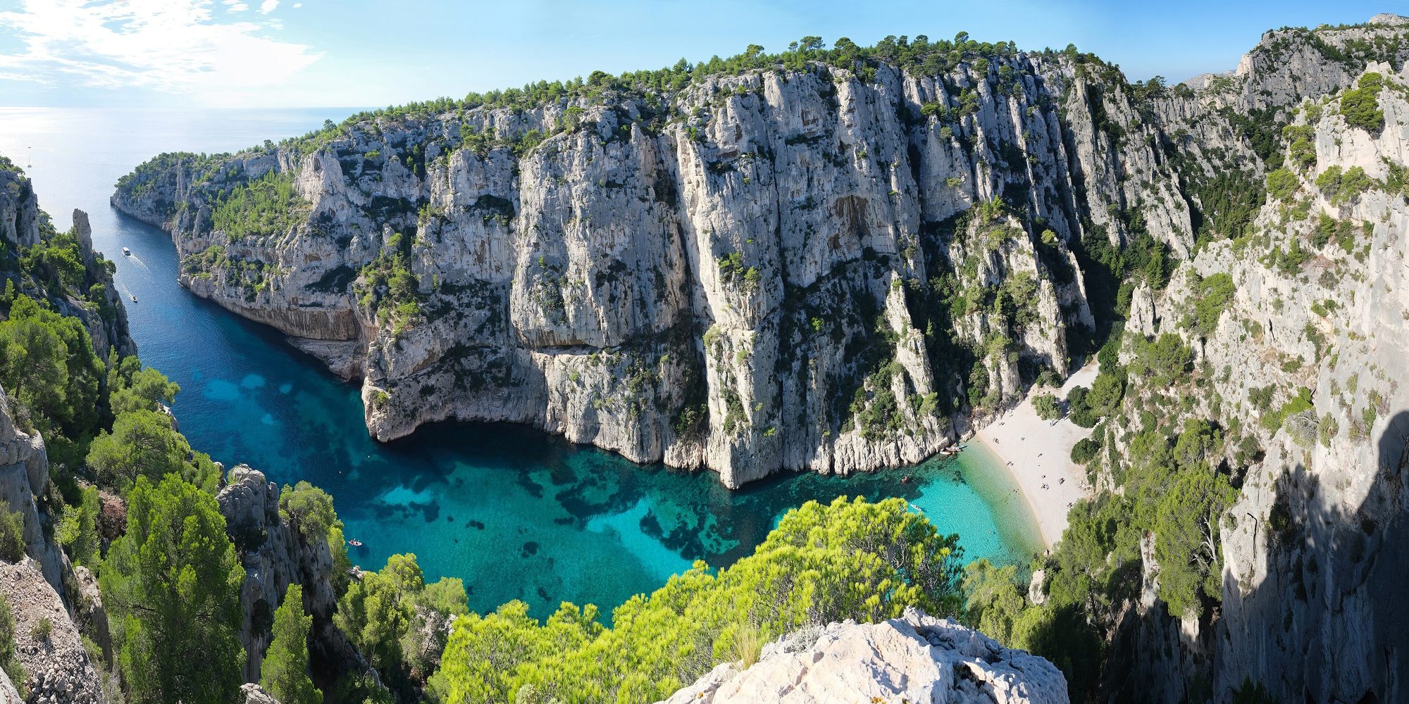 La calanque d'En-Vau, ses falaises blanches et son eau turquoise